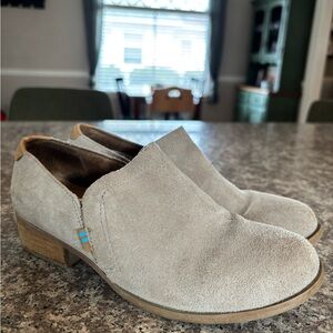Toms Suede Slip-On Booties Size 5